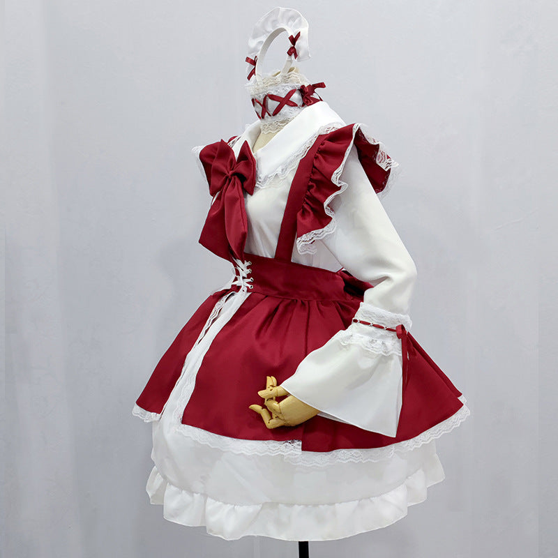Halloween Red Anime Character Cosplay Clothes Gothic Style Maid Costume by http://Loyshop.shop