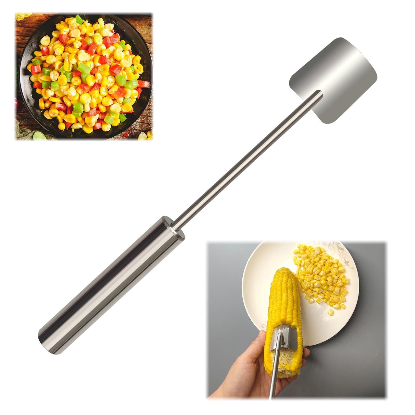 Kitchen Gadget Corn On The Cob Remover Stainless Steel Planer Ergonomic Handle Peeler Peel Separate & Enjoy Corn With Minimal Effort by http://Lolyshop.shop