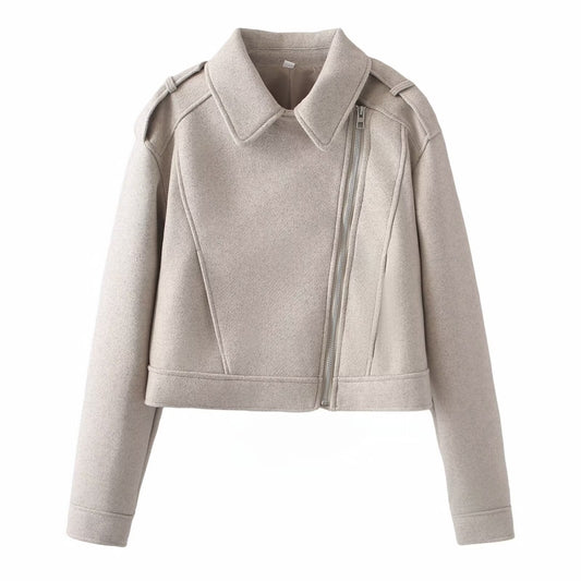 Fashion Motorcycle Woolen Jacket Coat by http://Lolyshop.shop