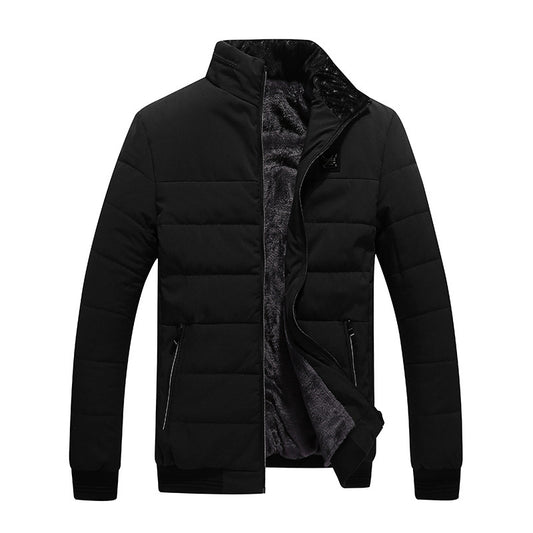 Winter Coat Men's Cotton Clothing Korean Style Fleece-lined Cotton-padded Jacket For Men by http://Lolyshop.shop