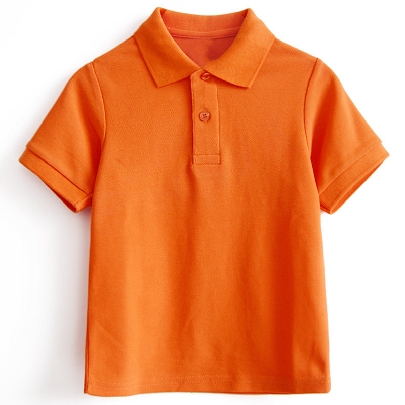 Children's Polo Shirt With Solid Color Cotton Lapel by http://Lolyshop.shop
