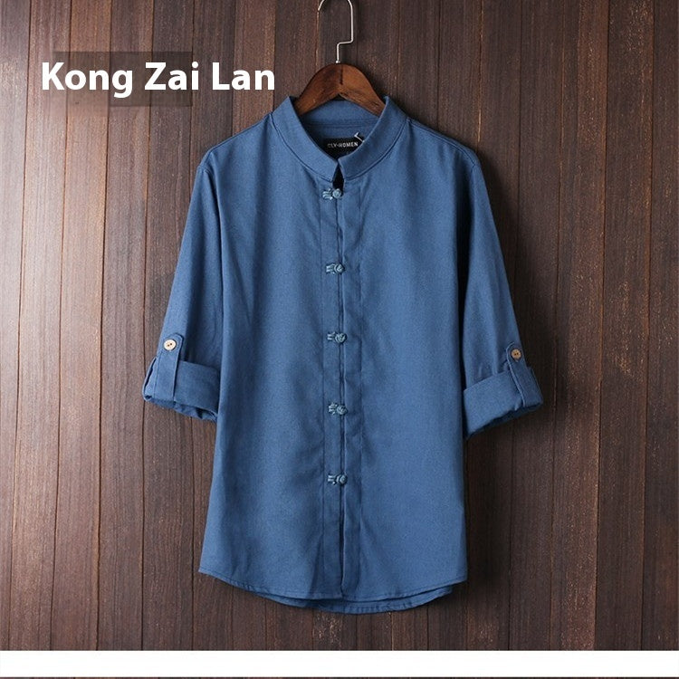 Men's Linen Vintage Plus Size Shirt by http://Lolyshop.shop