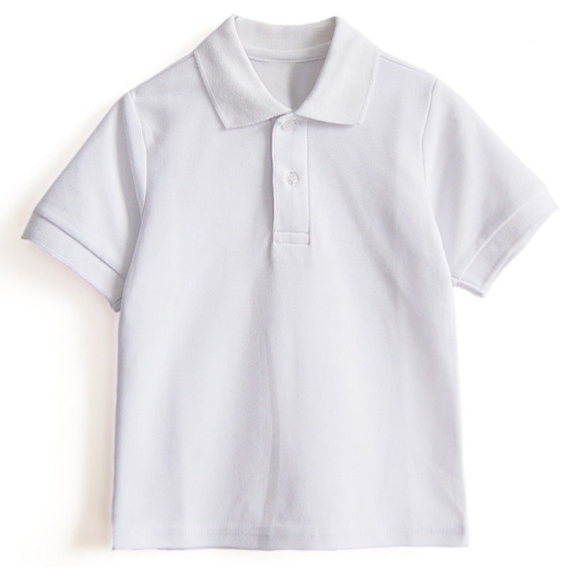 Children's Polo Shirt With Solid Color Cotton Lapel by http://Lolyshop.shop