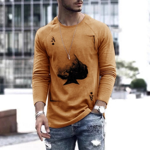 Men's Spring Long-Sleeve Loose Autumn T-Shirts by http://Lolyshop.shop