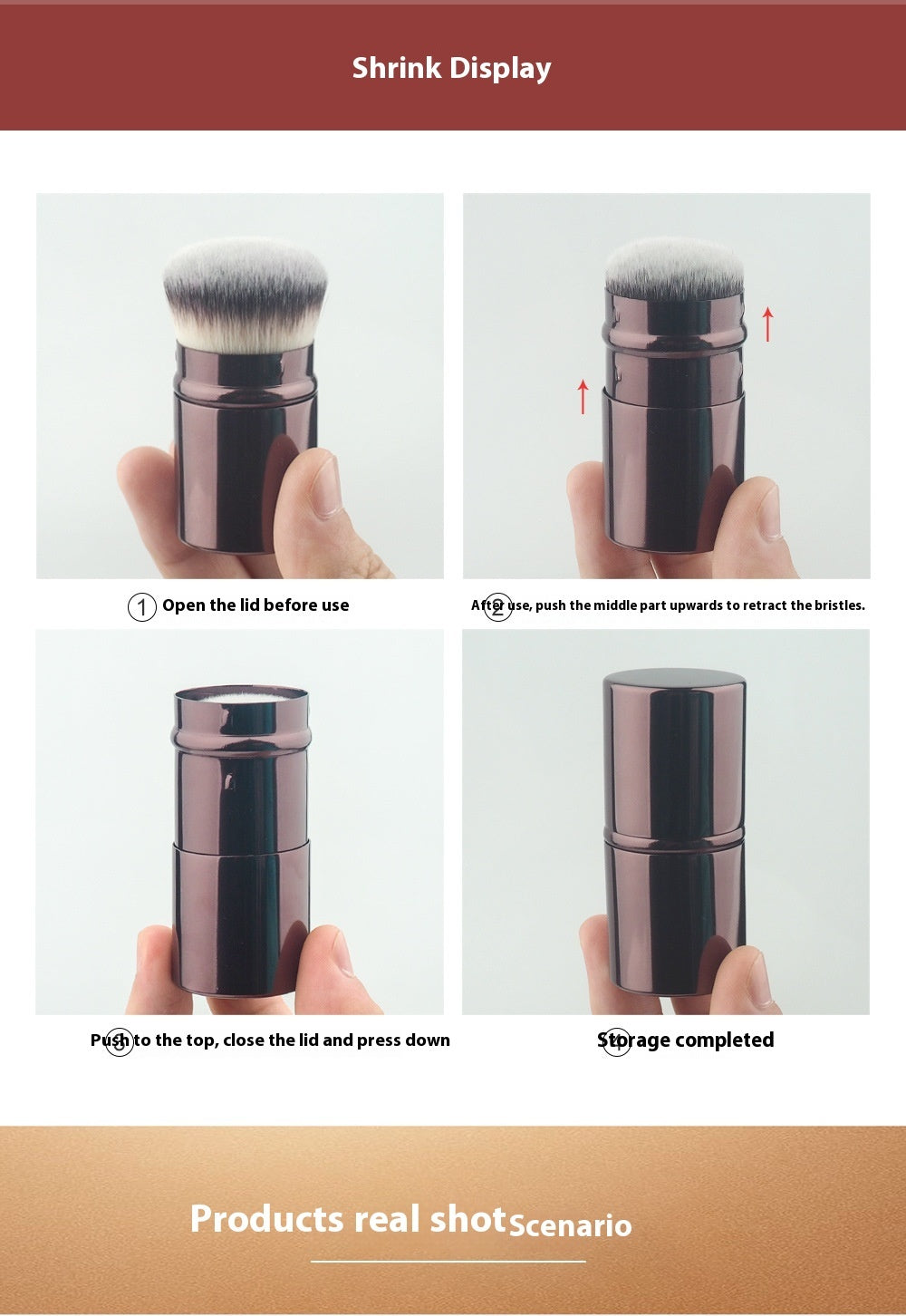 No Trace Do Not Eat Foundation Makeup Brush