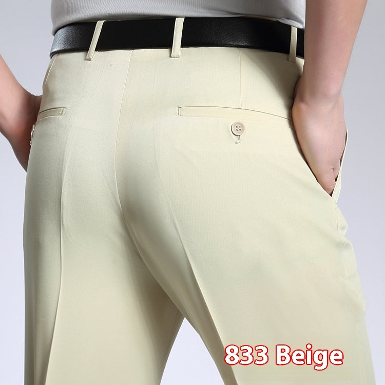 Men's Suit Pants High Waist Loose Business Formal Wear by http://Lolyshop.shop