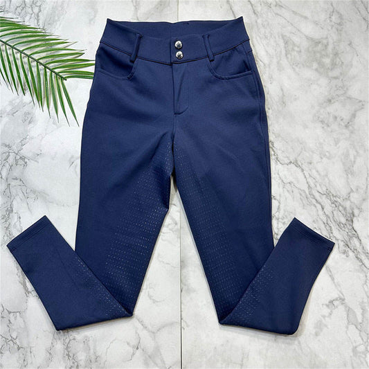 Nylon Women's Competition Equestrian Long Breeches Full Seat Silicone by http://Lolyshop.shop