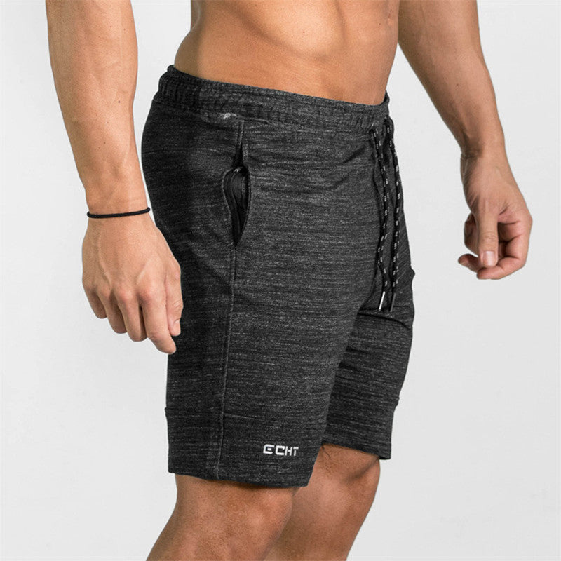 Summer Men's Gyms Shorts Bodybuilding Clothing Men Fitness Zipper Pathwork Workout Cotton Shorts by http://Lolyshop.shop
