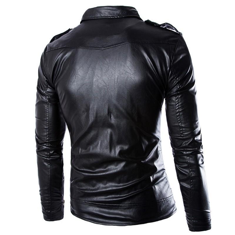 Men's PU leather jacket by http://Lolyshop.shop
