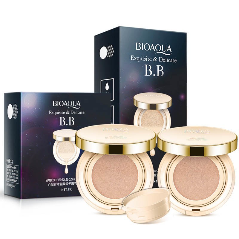 Bioaqua Air Cushion BB Cream 3 Color Concealer Moisturizing Foundation Whitening Flawless Makeup Bare For Face Beauty Makeup by http://Lolyshop.shop
