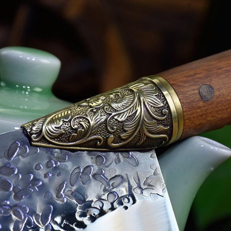 Longquan handmade kitchen knife by http://Lolyshop.shop