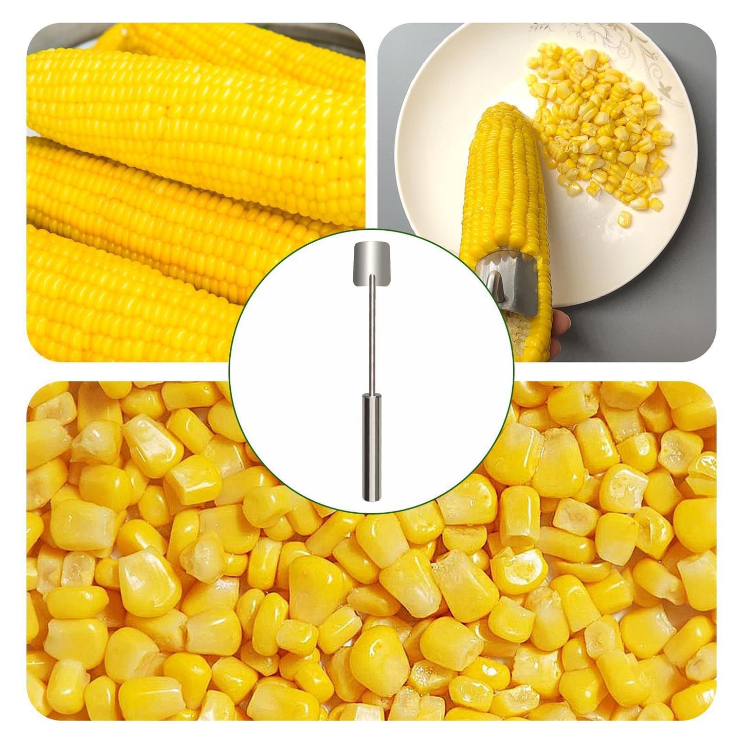 Kitchen Gadget Corn On The Cob Remover Stainless Steel Planer Ergonomic Handle Peeler Peel Separate & Enjoy Corn With Minimal Effort by http://Lolyshop.shop