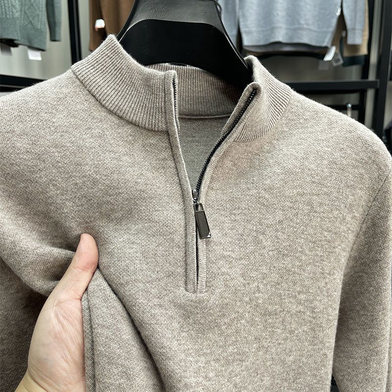 Casual Half Zipper Thermal Knitwear Coat by http://Lolyshop.shop