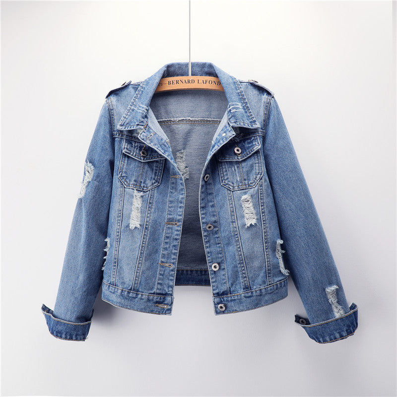 Women's short denim jacket by http://Lolyshop.shop