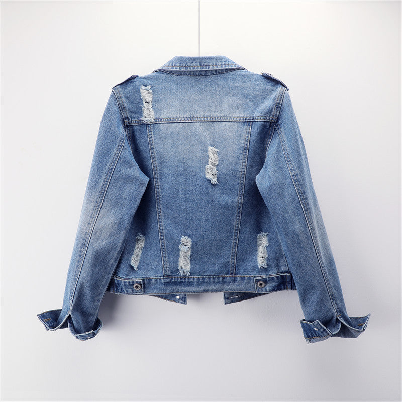 Women's short denim jacket by http://Lolyshop.shop