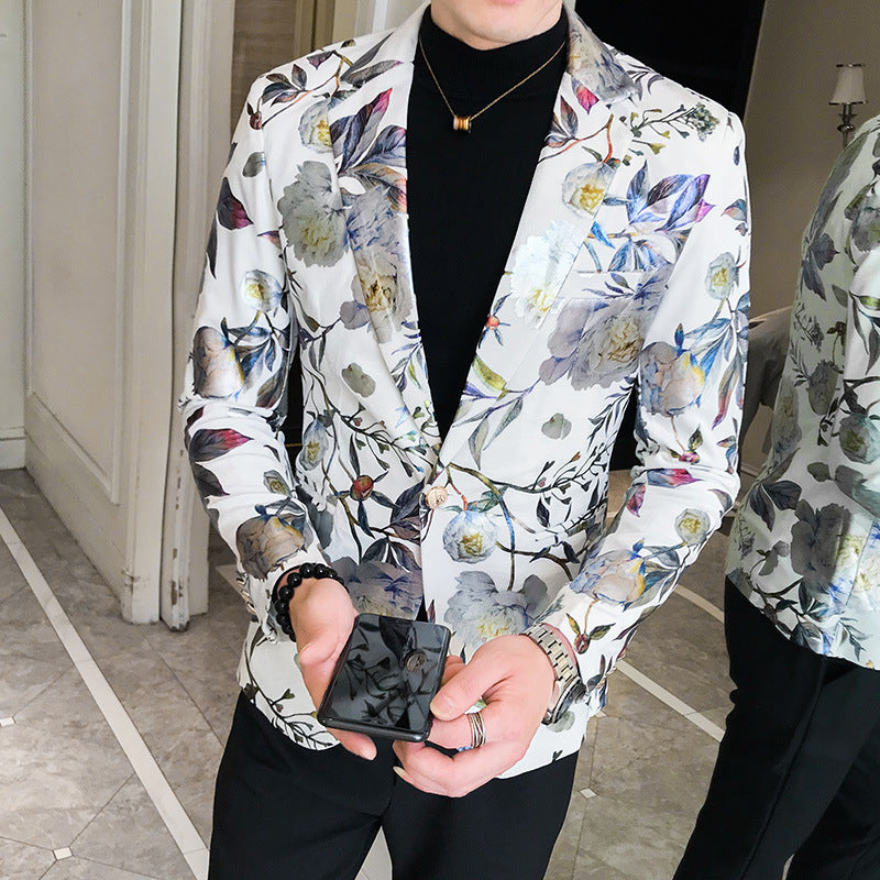Trendy Youth Suit Men's Slim Fit Handsome Suit by http://Loyshop.shop