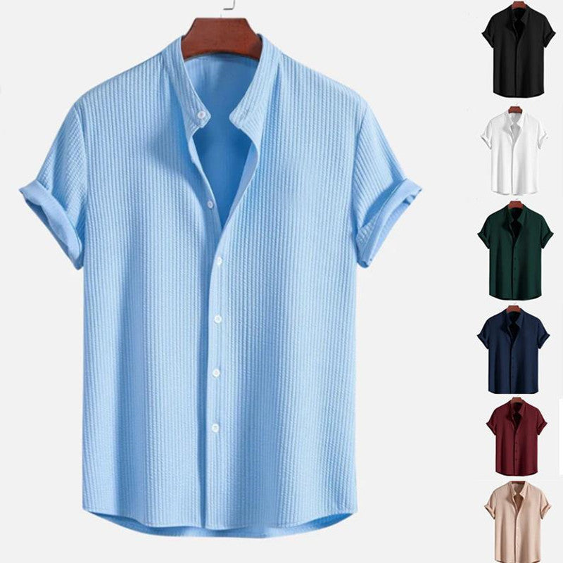 Short Sleeve Loose Shirt Top Summer Mens Clothing by http://Lolyshop.shop