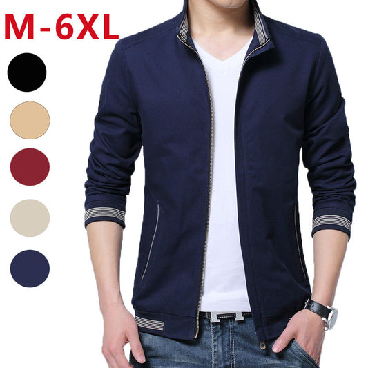 Brand New Spring Autumn Men Casual Jacket Coat Men's Fashion Washed Pure Cotton Brand-Clothing Jackets Male Coats by http://Lolyshop.shop