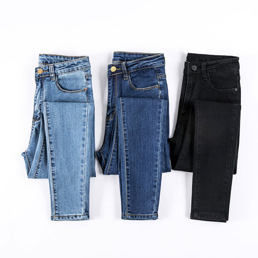 Korean Style Student High Waist Jeans Women by http://Lolyshop.shop
