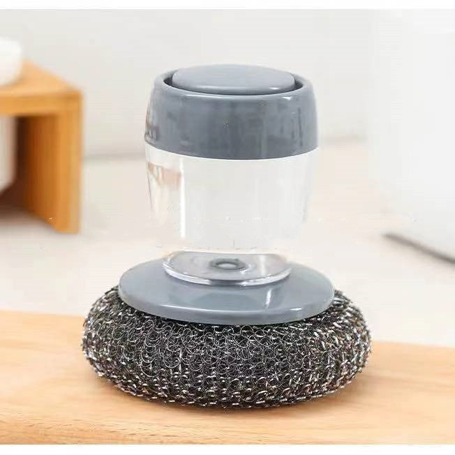 Kitchen Soap Dispensing Palm Brush Cleaner Push-type Brush Kitchen Detergent Tools by http://Lolyshop.shop