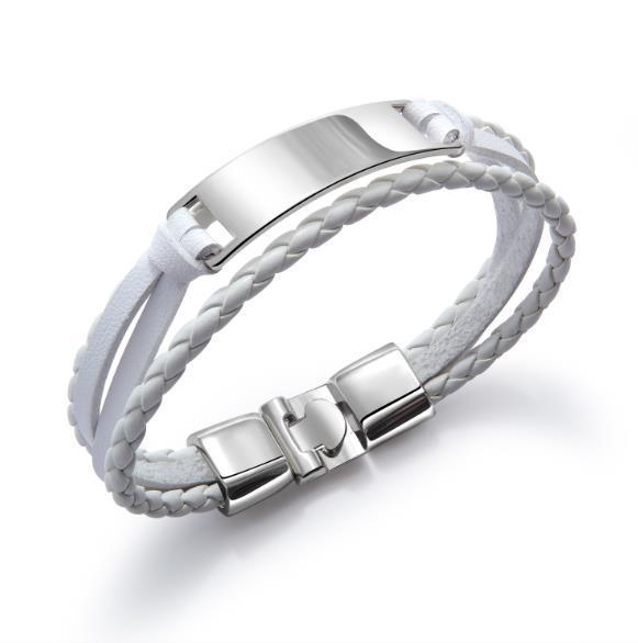 Black Multilayer Leather Bracelet For Men Bangle Jewelry by http://Lolyshop.shop