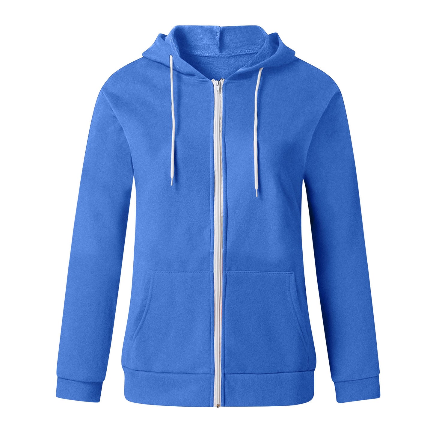 Pocket Drawstring Hooded Zipper Padded Cardigan