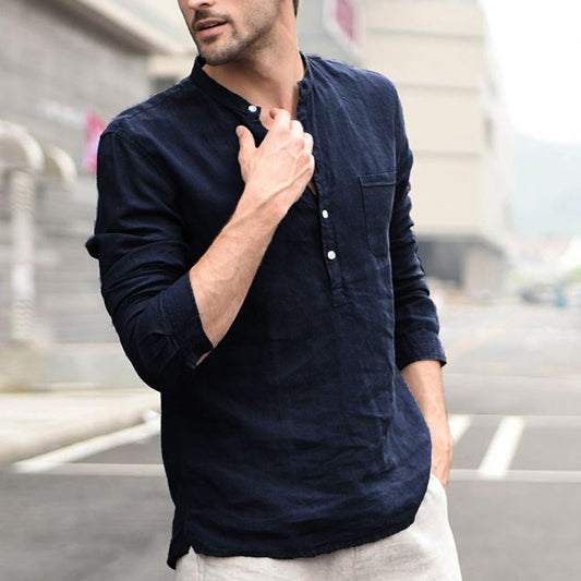 Plaid Collar Tops Turn Down Men Shirts Clothing by http://Lolyshop.shop