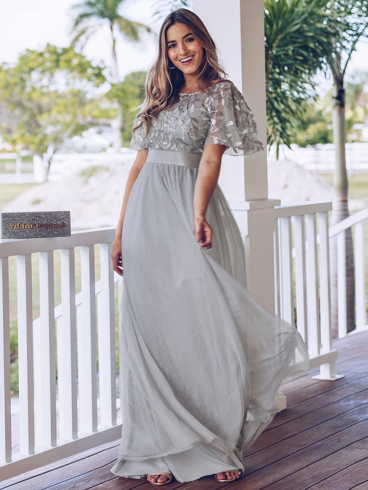 European And American Xl Fat Girl Sister Group Bridesmaid Dress Sequin Mesh Annual Party Banquet Adult Ceremony Evening Dress