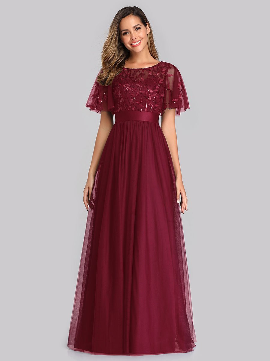 European And American Xl Fat Girl Sister Group Bridesmaid Dress Sequin Mesh Annual Party Banquet Adult Ceremony Evening Dress