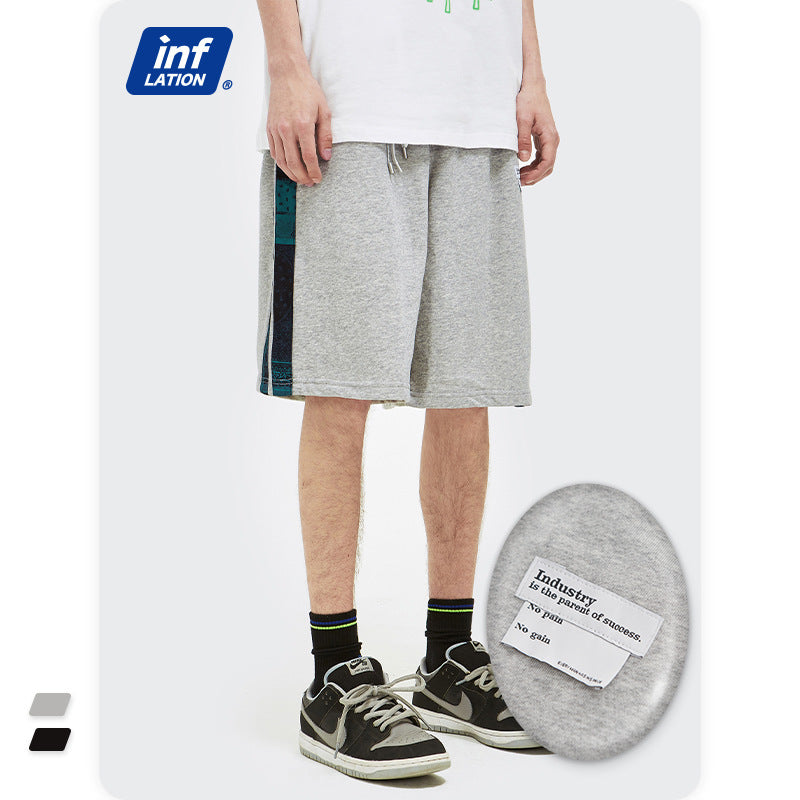 Inf Men Clothing Street Fashion Brand Ethnic Style Side Striped Casual Pants Loose Shorts Men by http://Lolyshop.shop