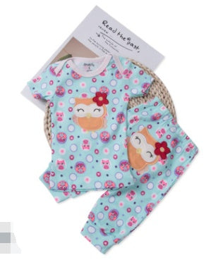 Children's Clothing Short-sleeved Boys And Girls Home Wear Summer Baby Underwear Pajamas Set by http://Lolyshop.shop