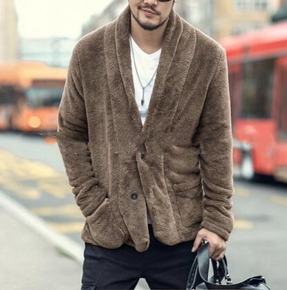 Men's plush plush jacket by http://Lolyshop.shop