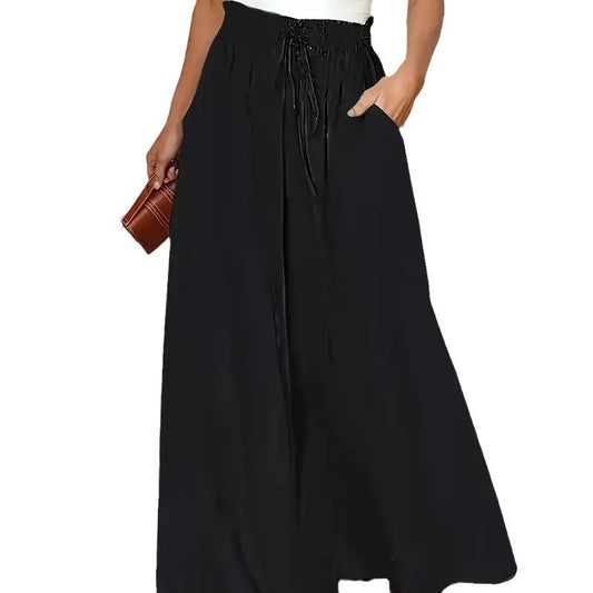 Women's Wide-leg Pants Elastic Waist Polka Dot Print by http://Lolyshop.shop