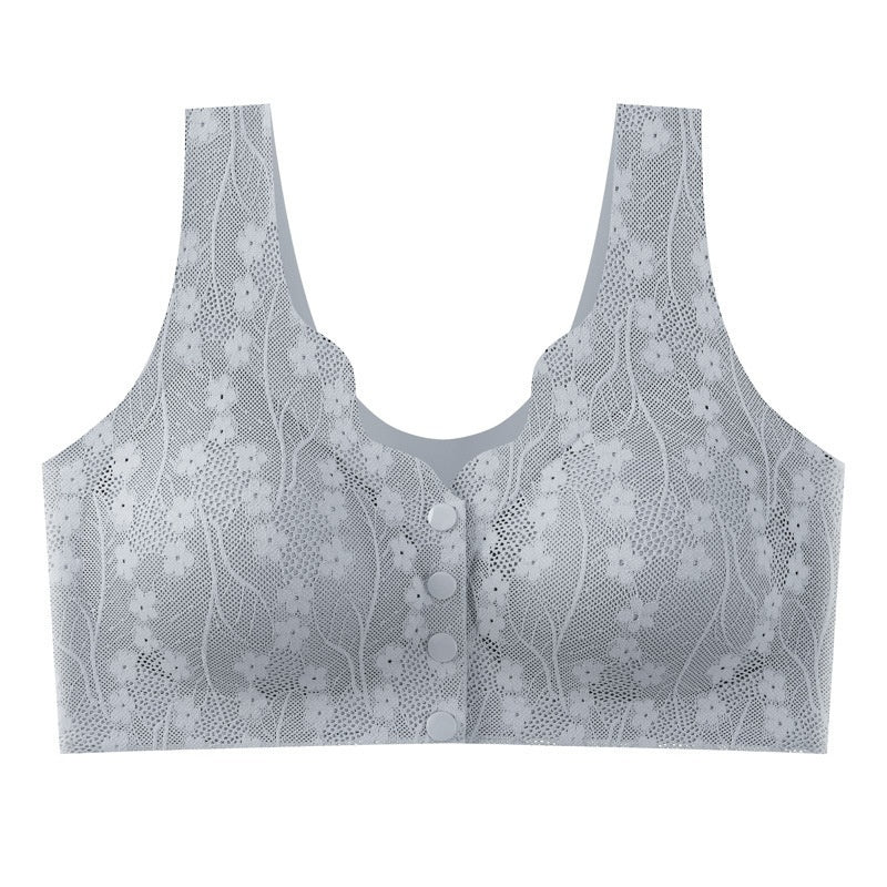 Front Buckle Underwear Vest Underwear Women's Seamless Front Buckle Plus Size Bra