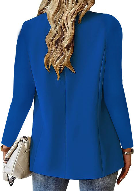 Ins Lapel Button Jacket Fashion Commuter Casual Suit Jacket Women's Long-sleeved Tops Outwear Clothing by http://Loyshop.shop