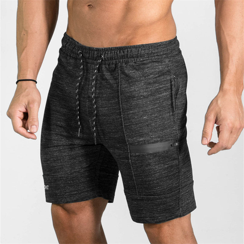 Summer Men's Gyms Shorts Bodybuilding Clothing Men Fitness Zipper Pathwork Workout Cotton Shorts by http://Lolyshop.shop
