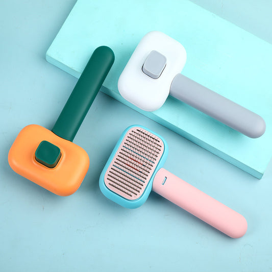 New Pet Cat Dog Hair Brush Hair Massage Comb Open-Knot Brush Grooming Cleaning Tool Stainless Steel Comb by http://Loyshop.shop