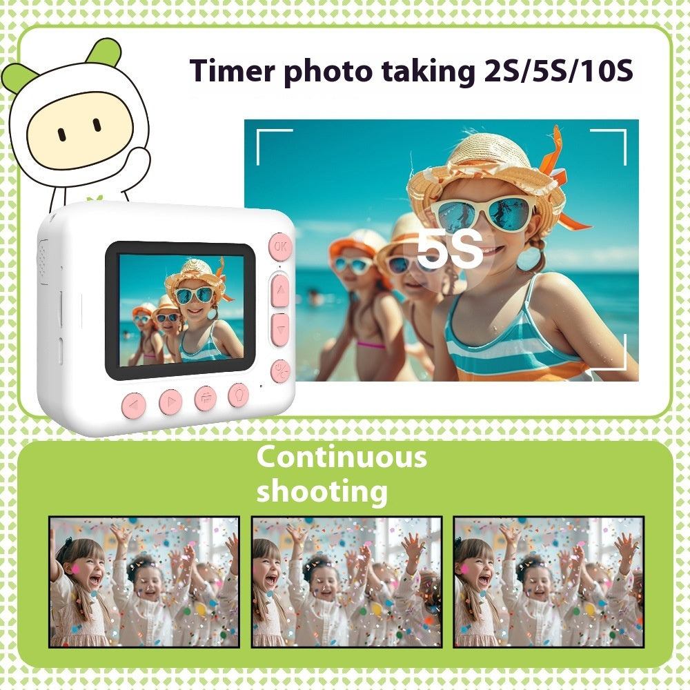 Children's Print Camera 1080p Selfie HD Video Polaroid by http://Lolyshop.shop