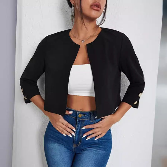 Solid Color Slit Bomber Jacket by http://Lolyshop.shop