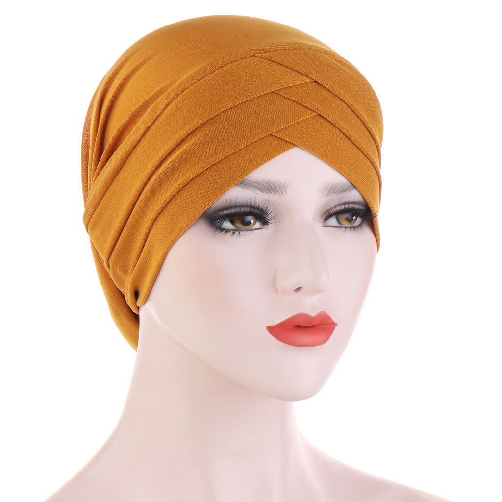 Three Crossed Indian Hats In Stretch Cloth Forehead
