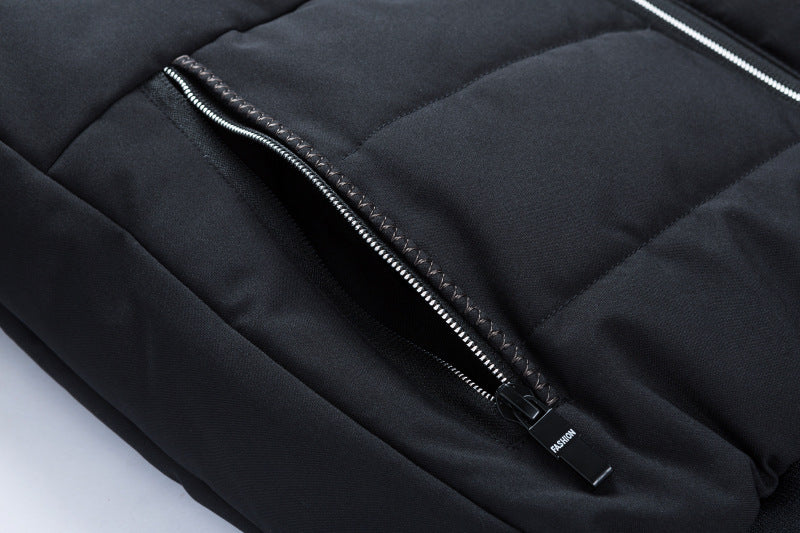 Winter Coat Men's Cotton Clothing Korean Style Fleece-lined Cotton-padded Jacket For Men by http://Lolyshop.shop