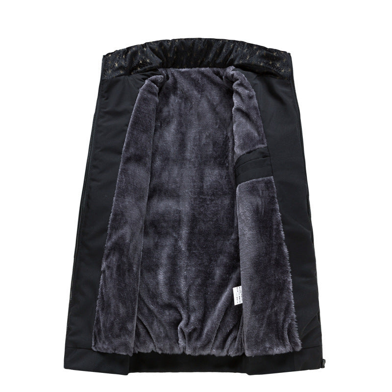 Winter Coat Men's Cotton Clothing Korean Style Fleece-lined Cotton-padded Jacket For Men by http://Lolyshop.shop