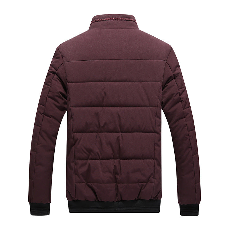 Winter Coat Men's Cotton Clothing Korean Style Fleece-lined Cotton-padded Jacket For Men by http://Lolyshop.shop