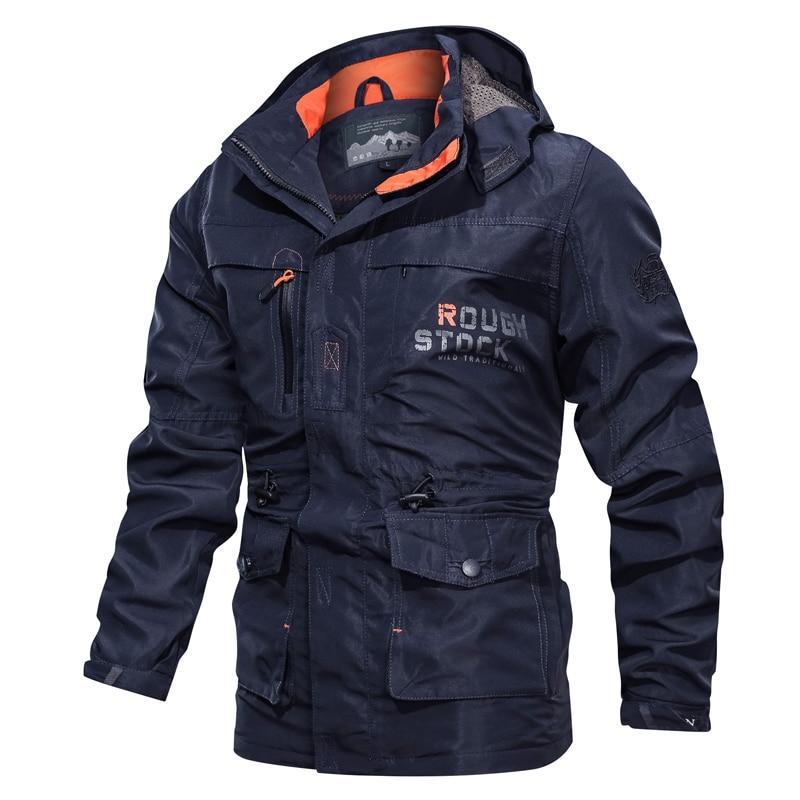 Men's Medium To Long Casual Outdoor Hooded Plus Size Jacket by http://Lolyshop.shop