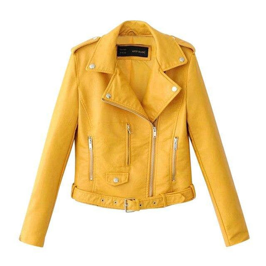 Slim-fit Motorcycle Pu Jacket All-match Slim Small Jacket by http://Lolyshop.shop