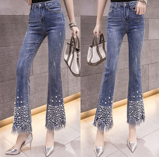 Pearl flared jeans by http://Lolyshop.shop