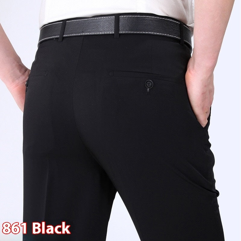 Men's Suit Pants High Waist Loose Business Formal Wear by http://Lolyshop.shop