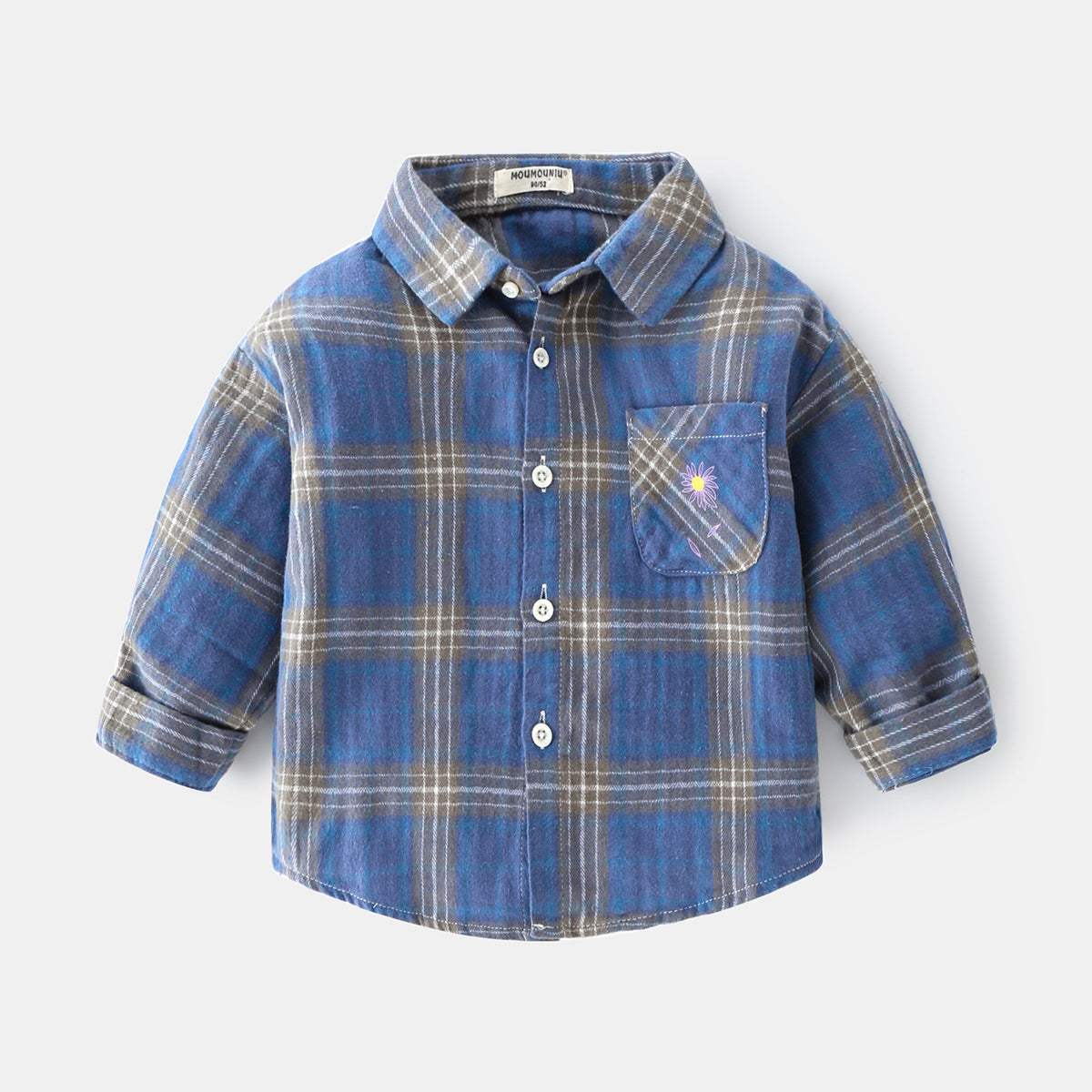 Boys new plaid car lapel long sleeve shirt by http://Lolyshop.shop