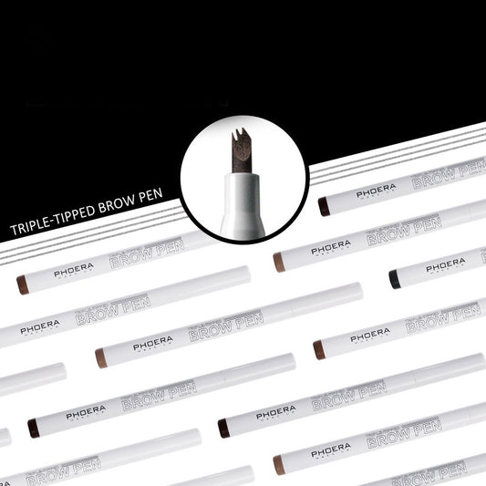 Creative Makeup Three Comb Eyebrow Pencil by http://Lolyshop.shop