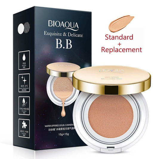 Bioaqua Air Cushion BB Cream 3 Color Concealer Moisturizing Foundation Whitening Flawless Makeup Bare For Face Beauty Makeup by http://Lolyshop.shop